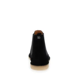 Schwarze Stiefel mit Gummisohle
