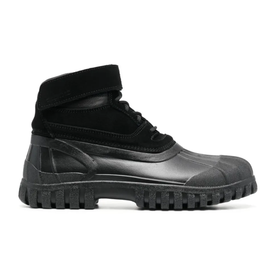 Schwarze Stiefeletten mit Touch-Strap-Verschluss