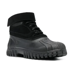 Schwarze Stiefeletten mit Touch-Strap-Verschluss
