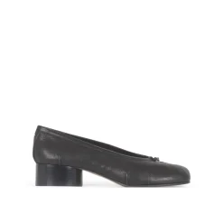 Schwarze Tabi Ballerina Flache Schuhe