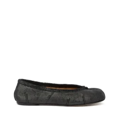 Schwarze Tabi Ballerina Schuhe