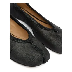 Schwarze Tabi Ballerina Schuhe
