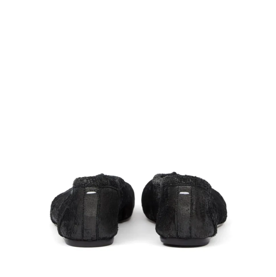 Schwarze Tabi Ballerina Schuhe