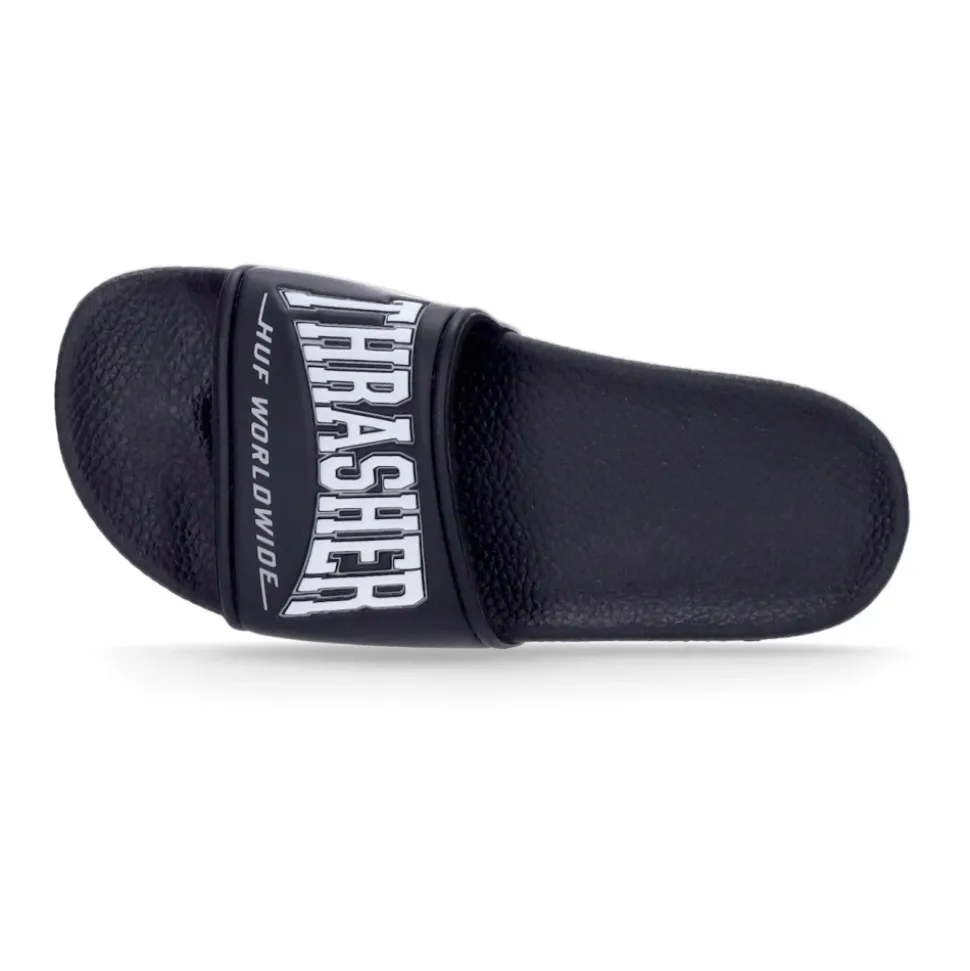 Schwarze Thrasher Slider Herren Hausschuhe