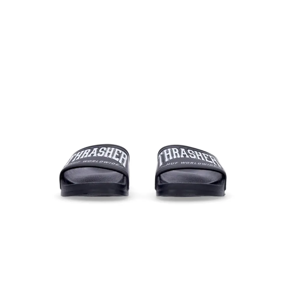 Schwarze Thrasher Slider Herren Hausschuhe