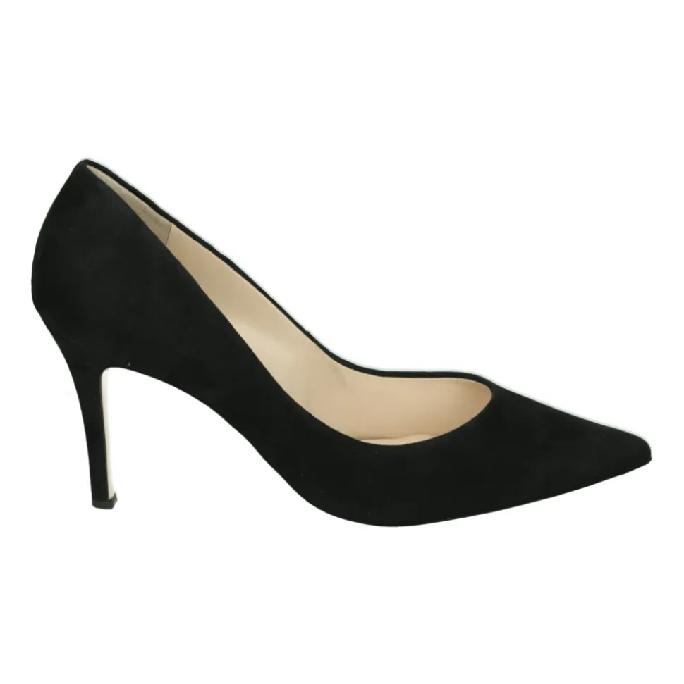 Schwarze Wildleder Pumps