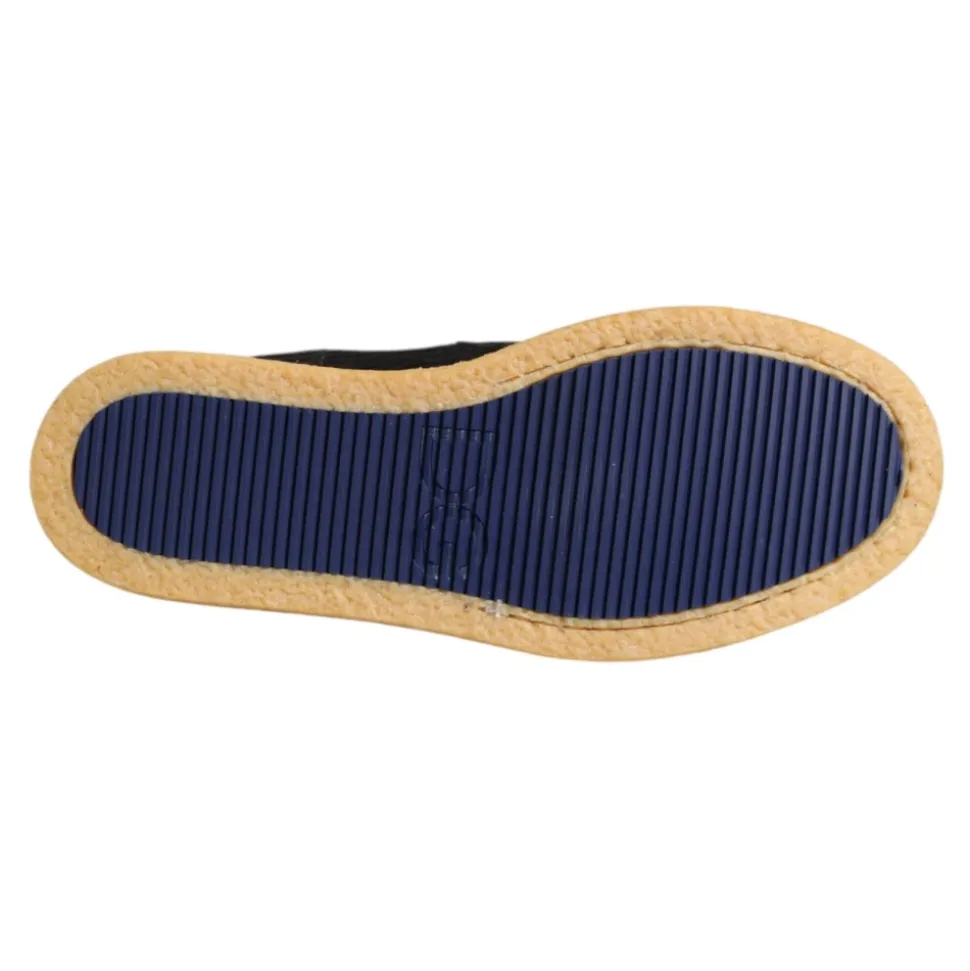Schwarze Wildleder Slip On Stiefeletten