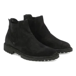 Schwarze Wildleder Stiefeletten für Männer