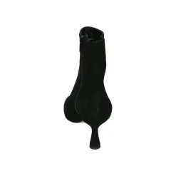 Schwarze Wildleder Stiefel mit hohem Absatz
