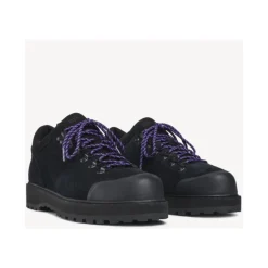 Schwarze Wildleder-Wanderschuhe