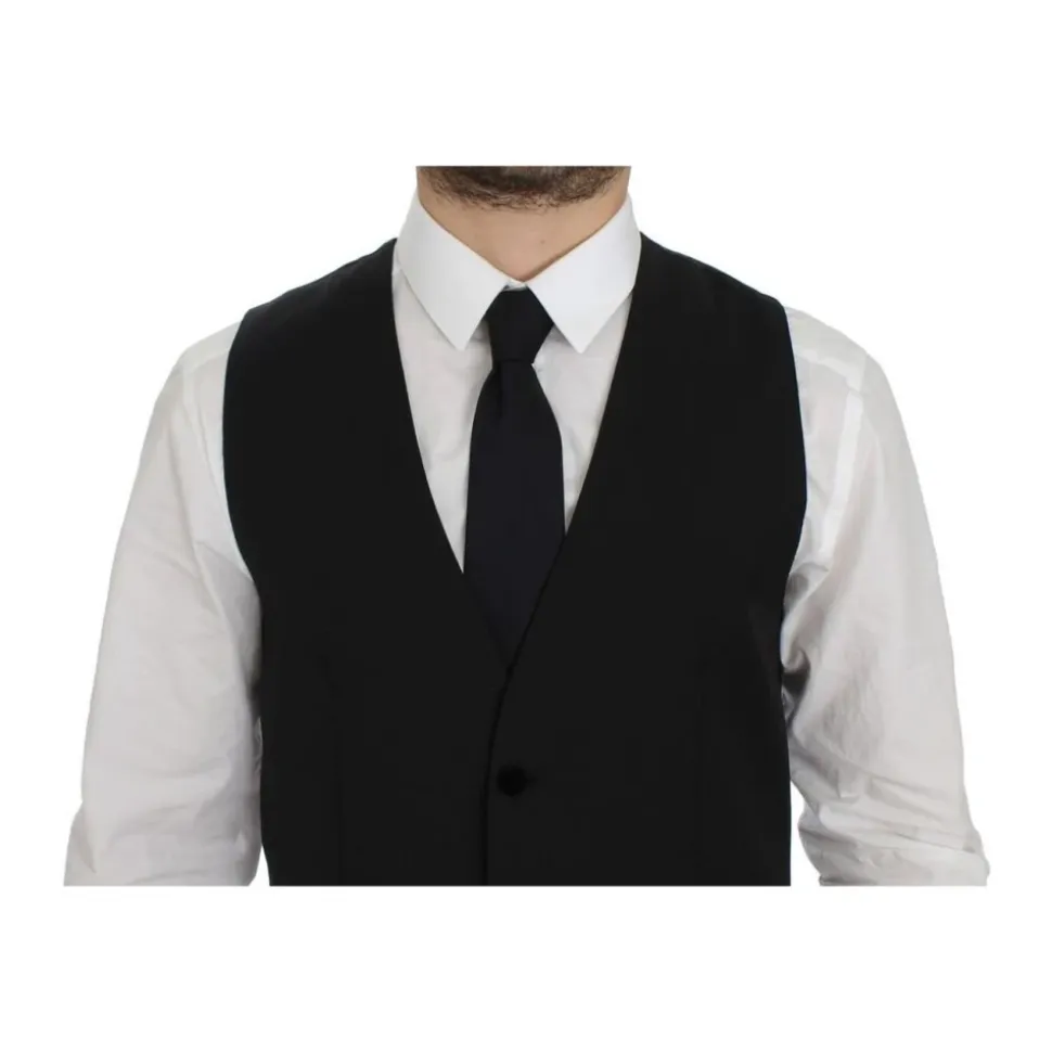 Schwarze Wollformelle Kleidweste