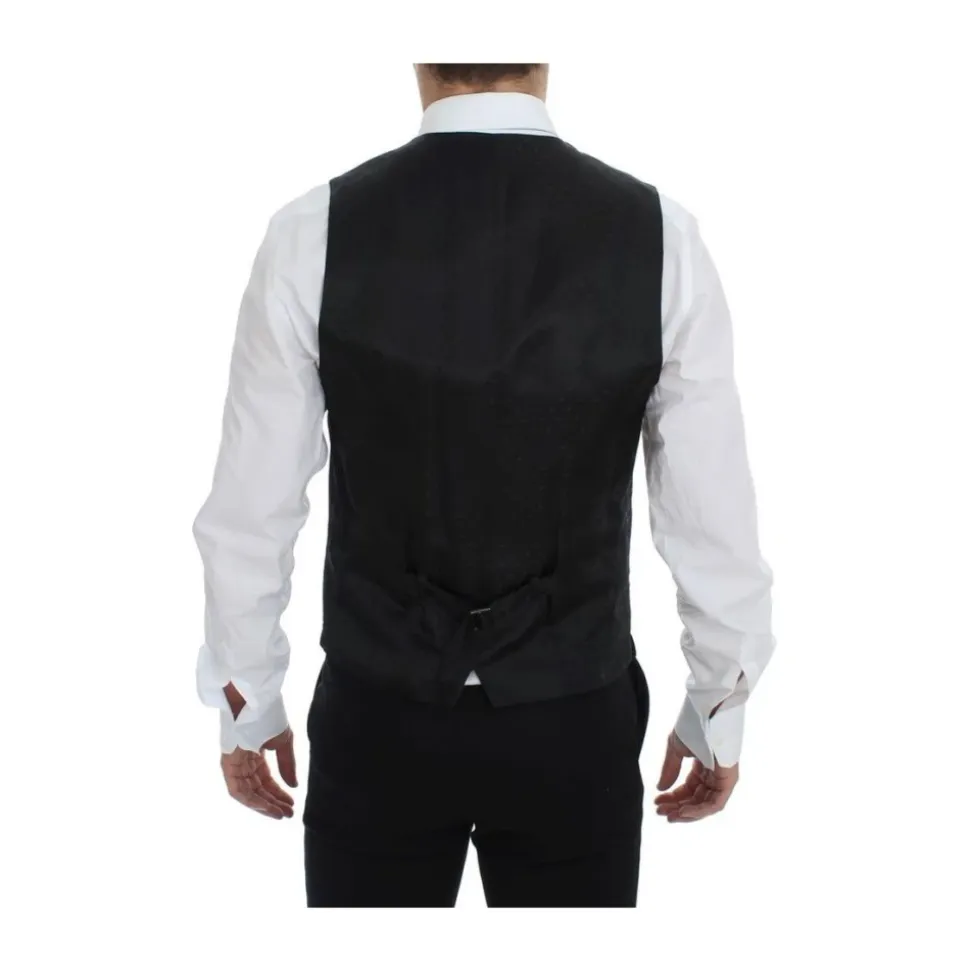 Schwarze Wollformelle Kleidweste