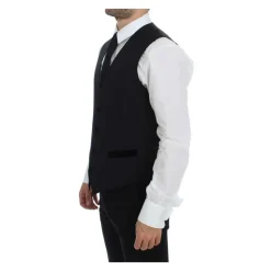Schwarze Wollformelle Kleidweste