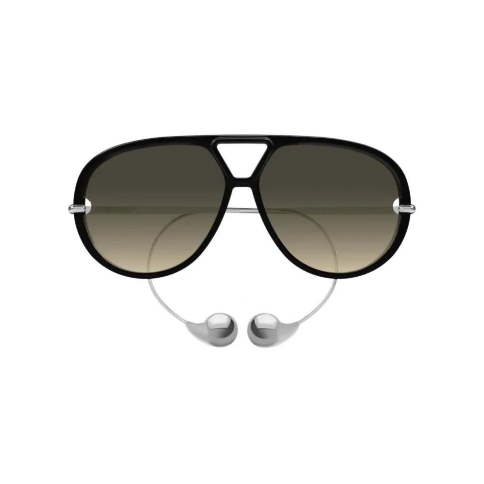 Schwarze/Braune Sonnenbrille