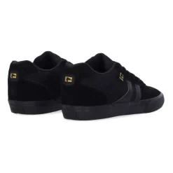 Schwarze/Goldene Skate Schuhe Vulkanisierter Stil