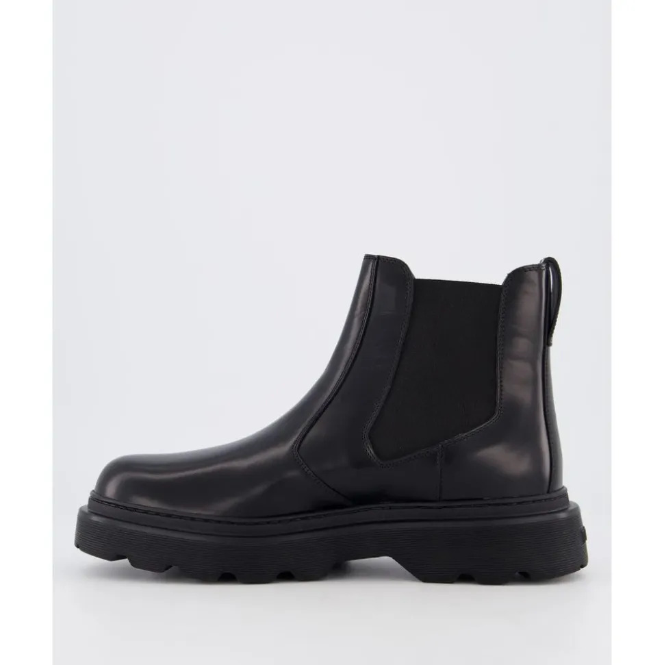 Schwarzer Carrarmato Stiefel
