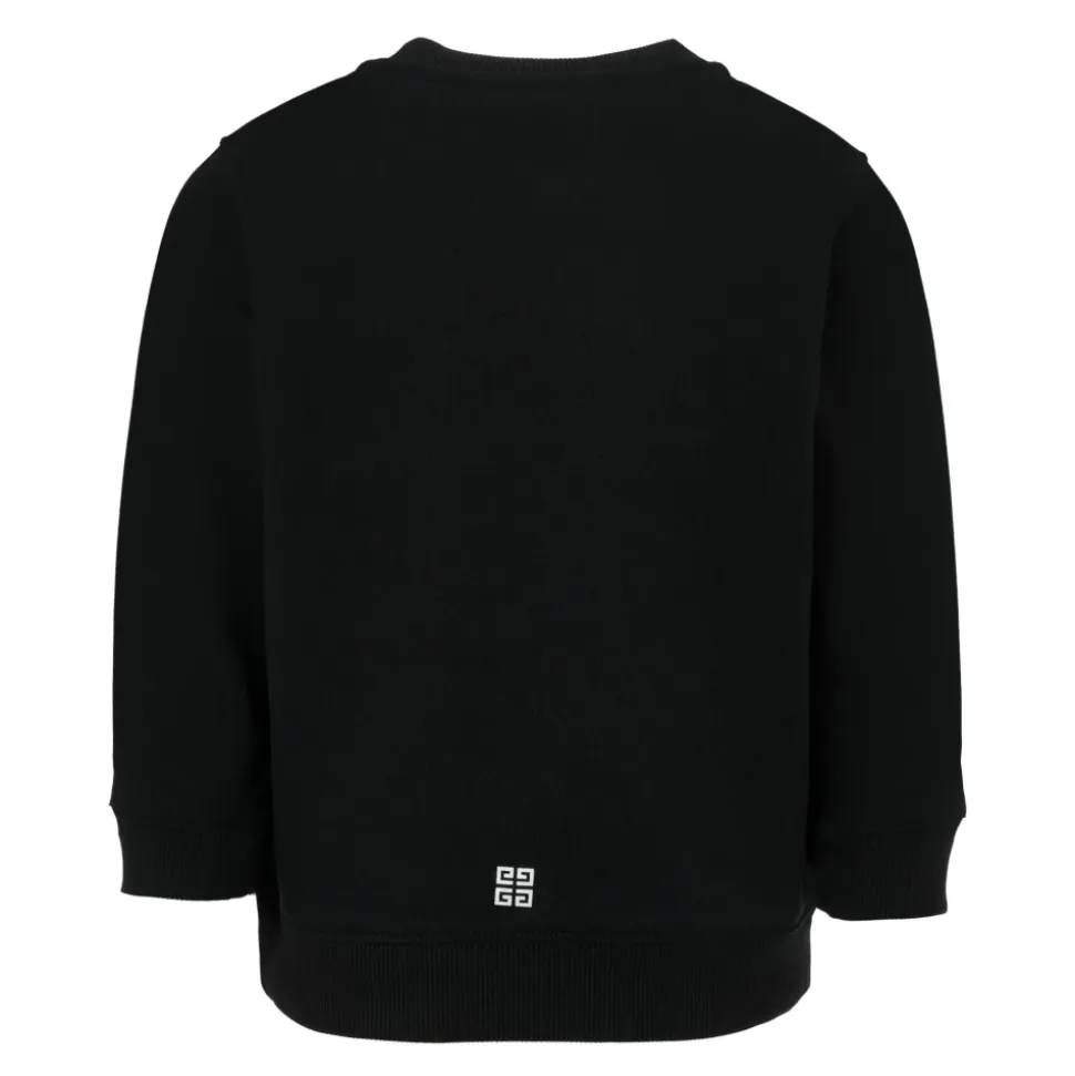 Schwarzer Crew Neck Sweatshirt mit Logo