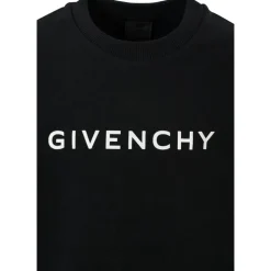 Schwarzer Crew Neck Sweatshirt mit Logo