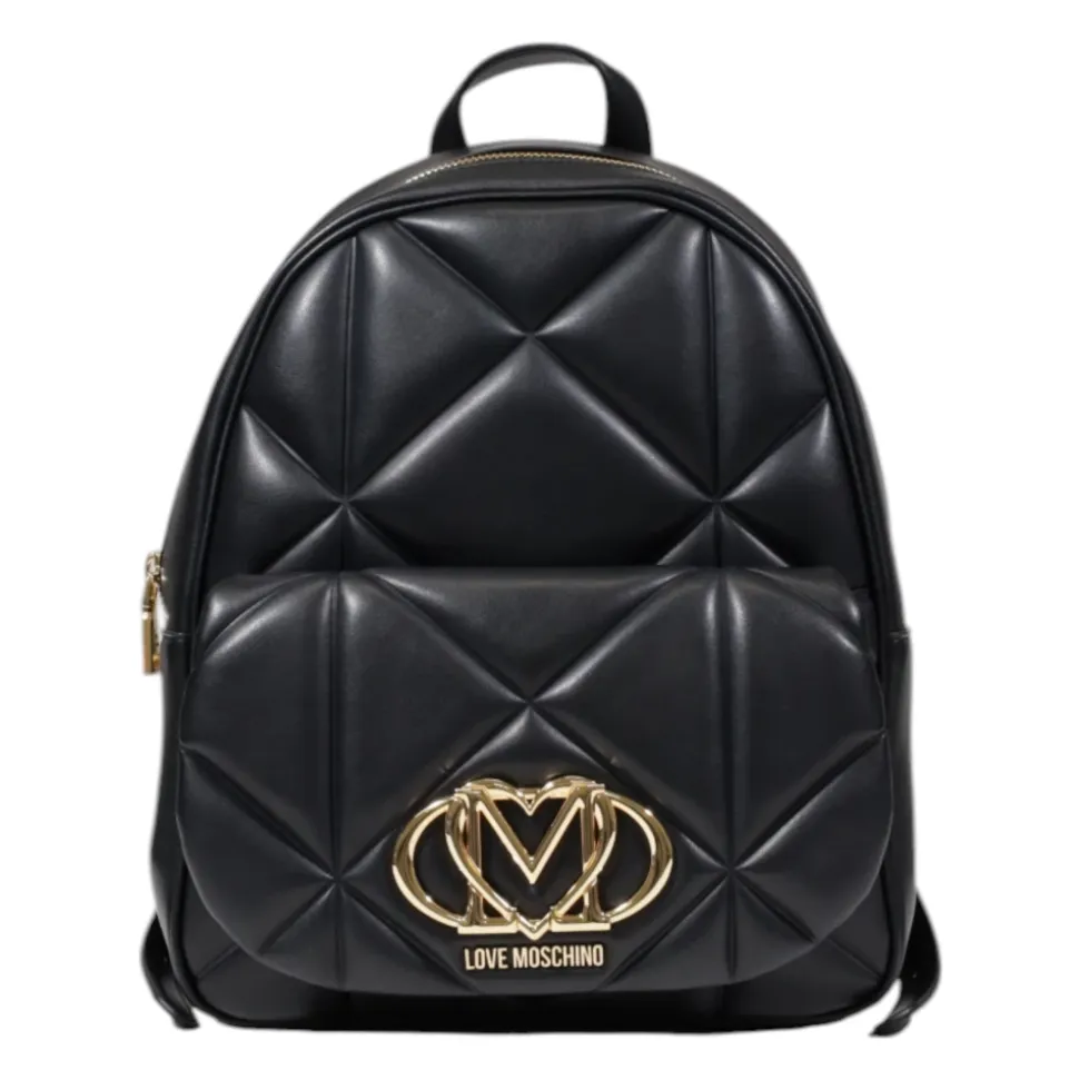 Schwarzer Damen Schulterrucksack