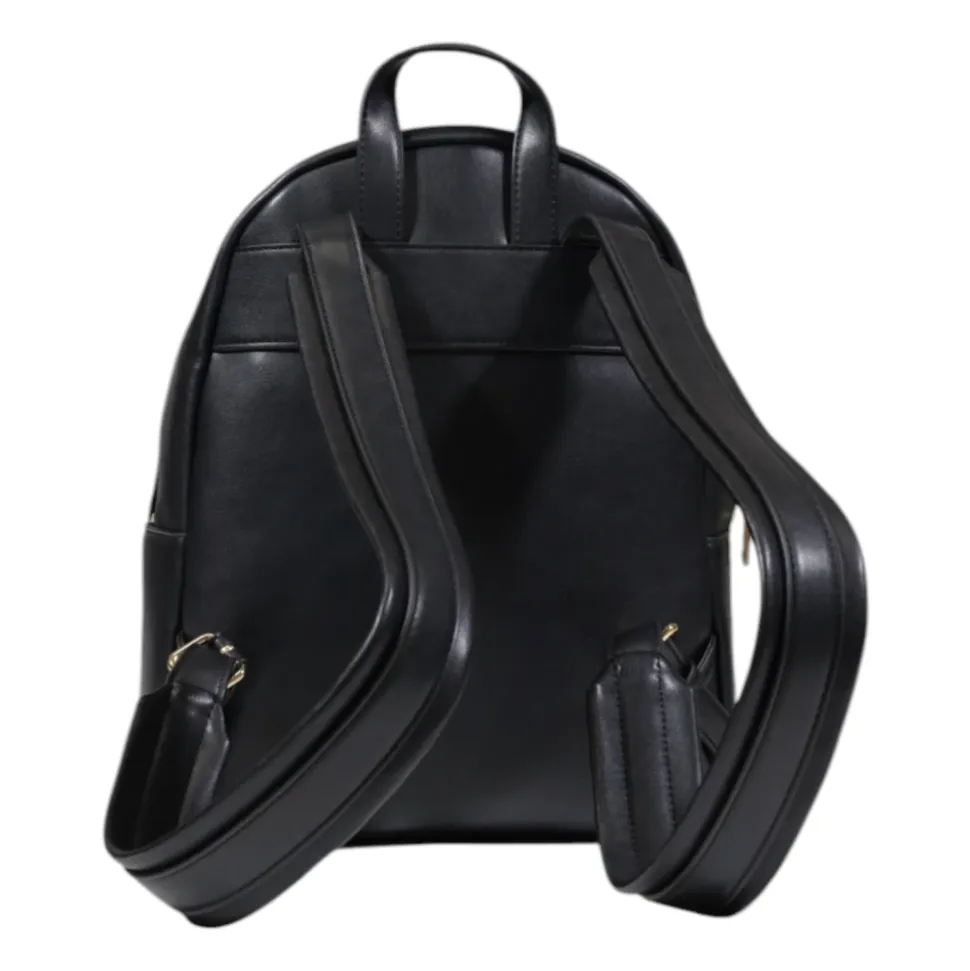 Schwarzer Damen Schulterrucksack