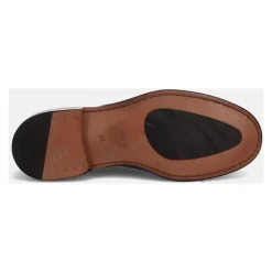 Schwarzer Derby-Schuh Handgefertigt in Italien