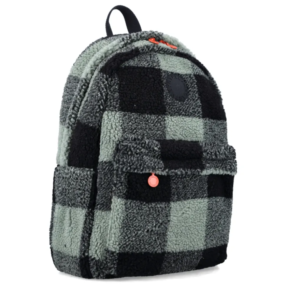 Schwarzer Karomuster Rucksack