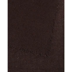 Schwarzer Kaschmirwoll-Bouclé-Fransenschal