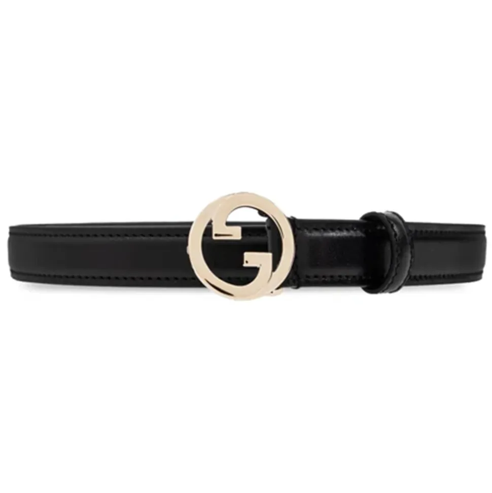 Schwarzer Ledergürtel Stilvolles Accessoire
