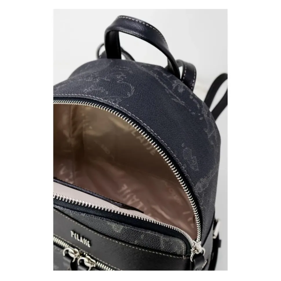 Schwarzer Leder-Rucksack für Damen Herbst/Winter