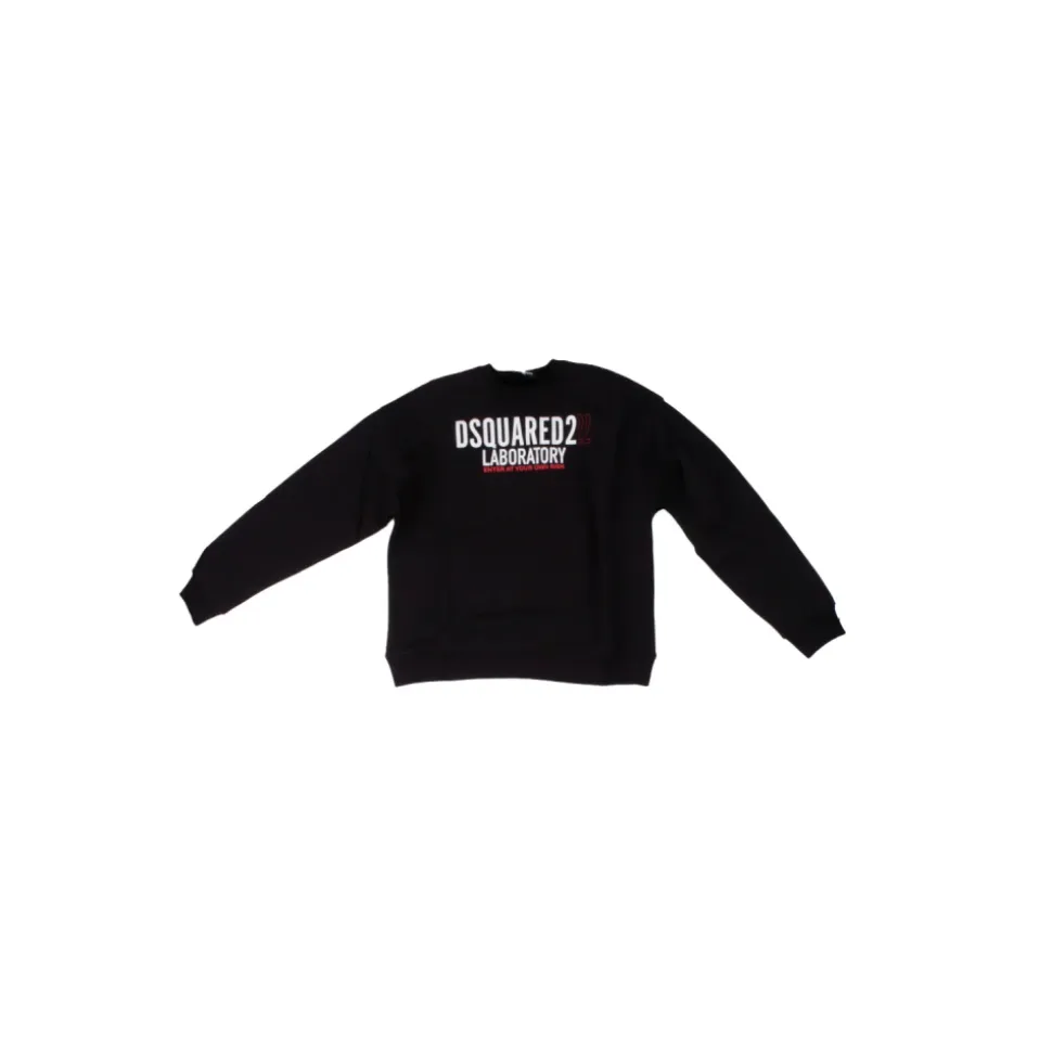 Schwarzer Logo Front Sweater