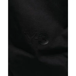 Schwarzer Nylon-Rucksack mit Logo-Detail