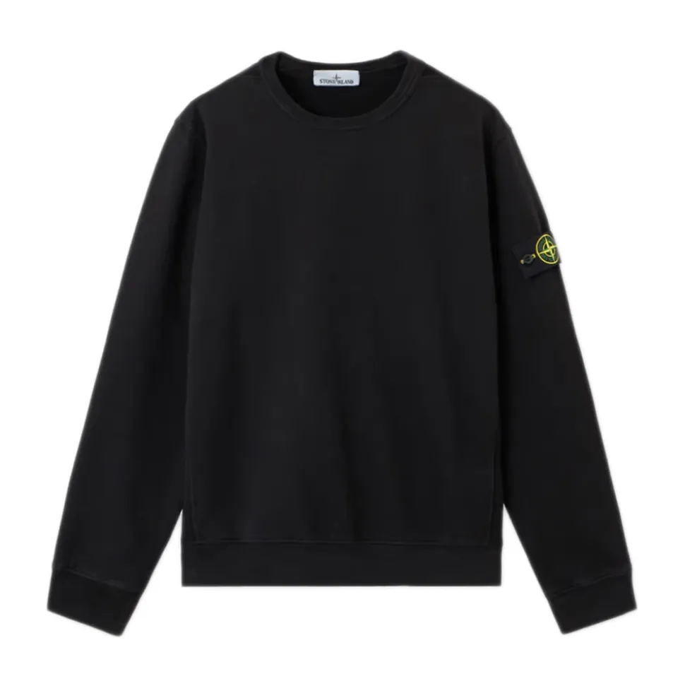 Schwarzer Pullover mit Kordelkapuze
