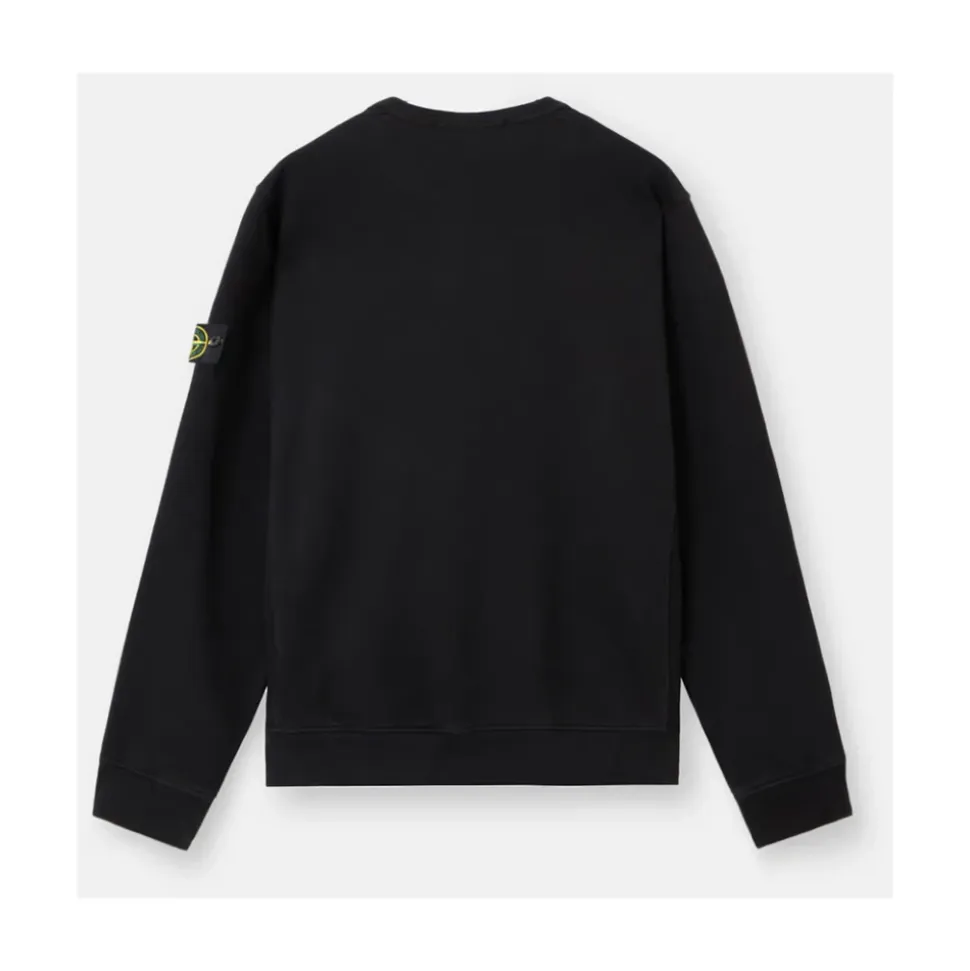 Schwarzer Pullover mit Kordelkapuze