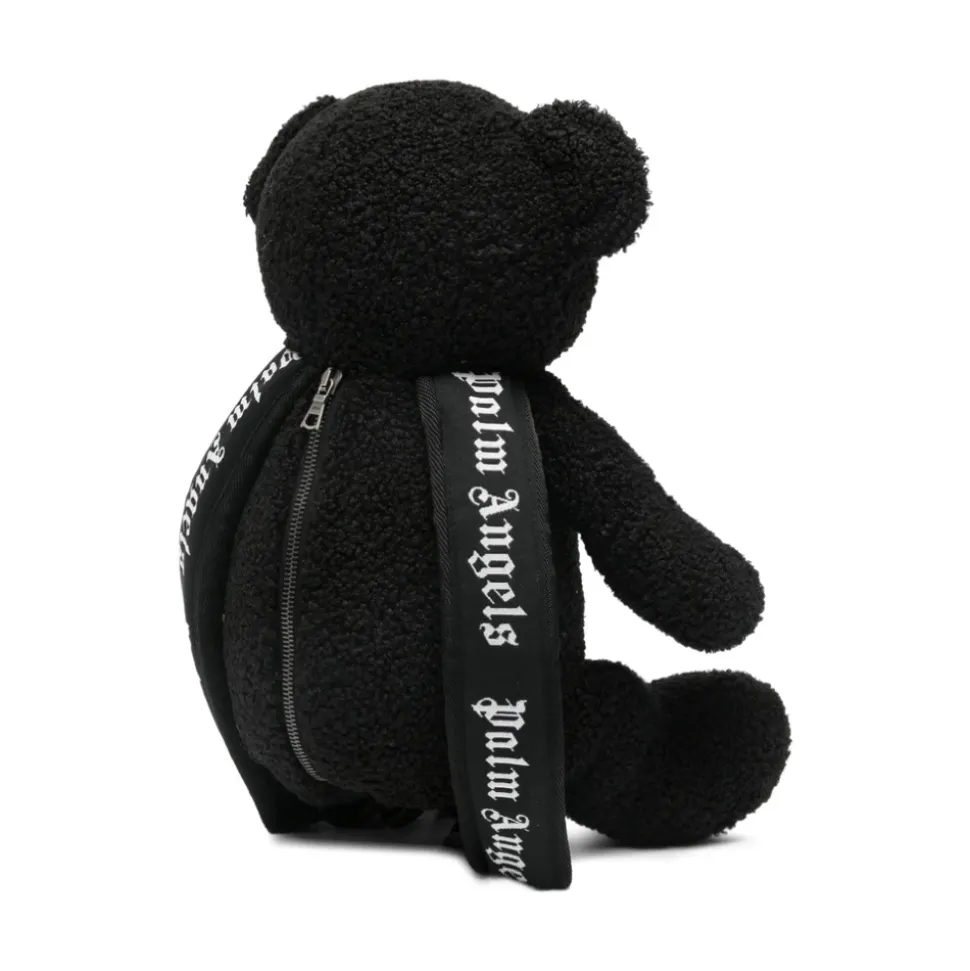 Schwarzer Rucksack mit Logodetail