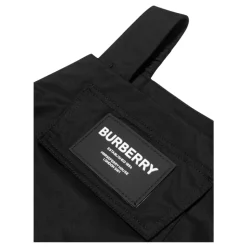 Schwarzes Kinder-Salopette-Kleid mit Taschen