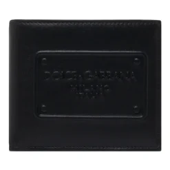 Schwarzes Logo Patch Portemonnaie