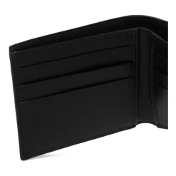 Schwarzes Logo Patch Portemonnaie