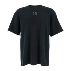 Schwarzes Logo-Print Crew Neck T-shirt