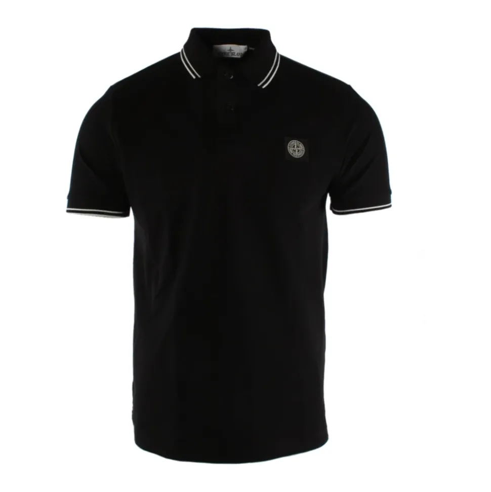 Schwarzes Poloshirt