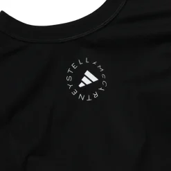 Schwarzes Yoga Cropped LS Top
