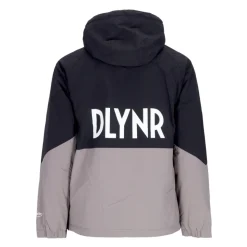 Schwarz/Weißer Anorak mit Fleecefutter