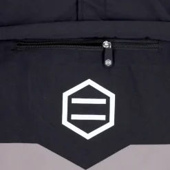 Schwarz/Weißer Anorak mit Fleecefutter