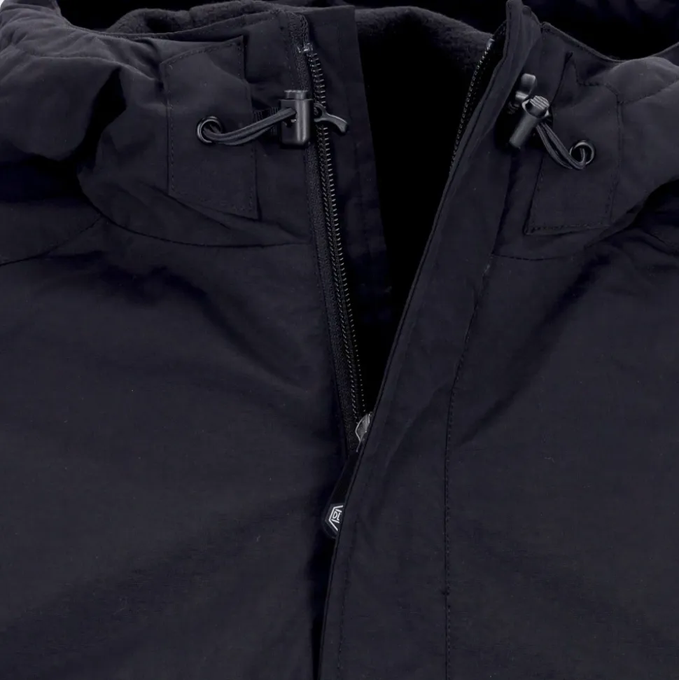 Schwarz/Weißer Anorak mit Fleecefutter