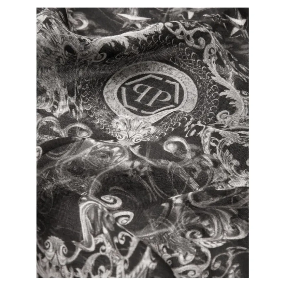 Scialle Nero Silky Scarf