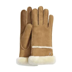 Seamed Tech Handschuhe Chestnut