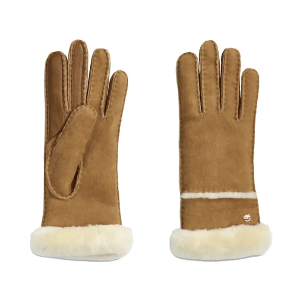 Seamed Tech Handschuhe Chestnut