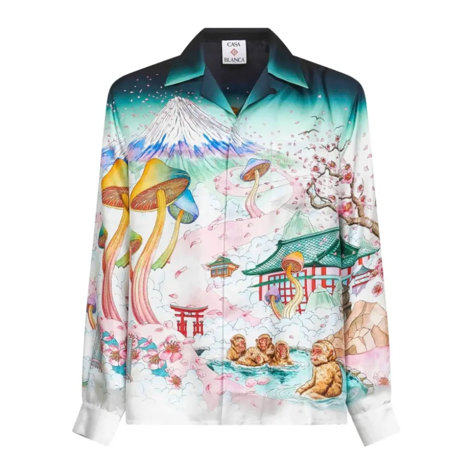 Seidenes Multicolor Hemd AW25