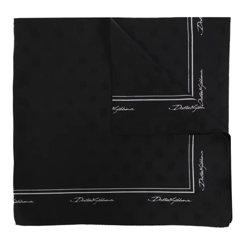 Seidenschal mit Monogramm