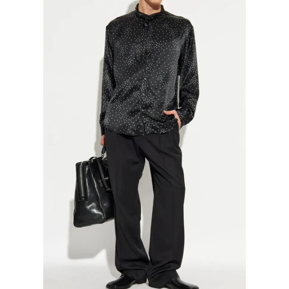 Seidenshirt mit Druck