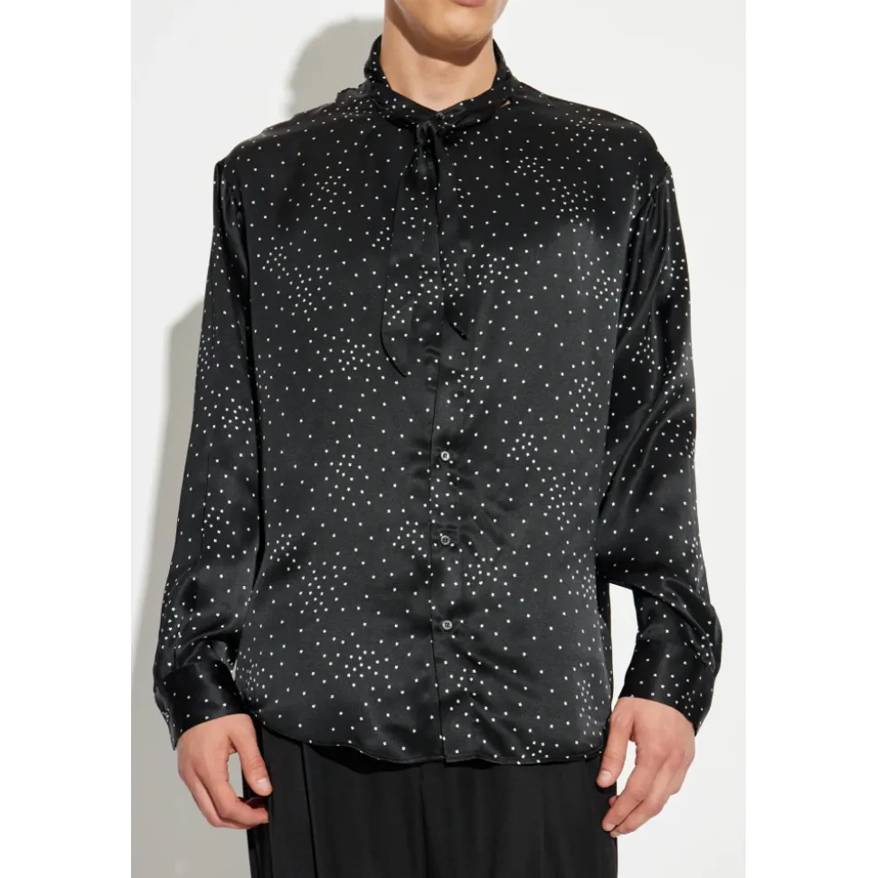 Seidenshirt mit Druck